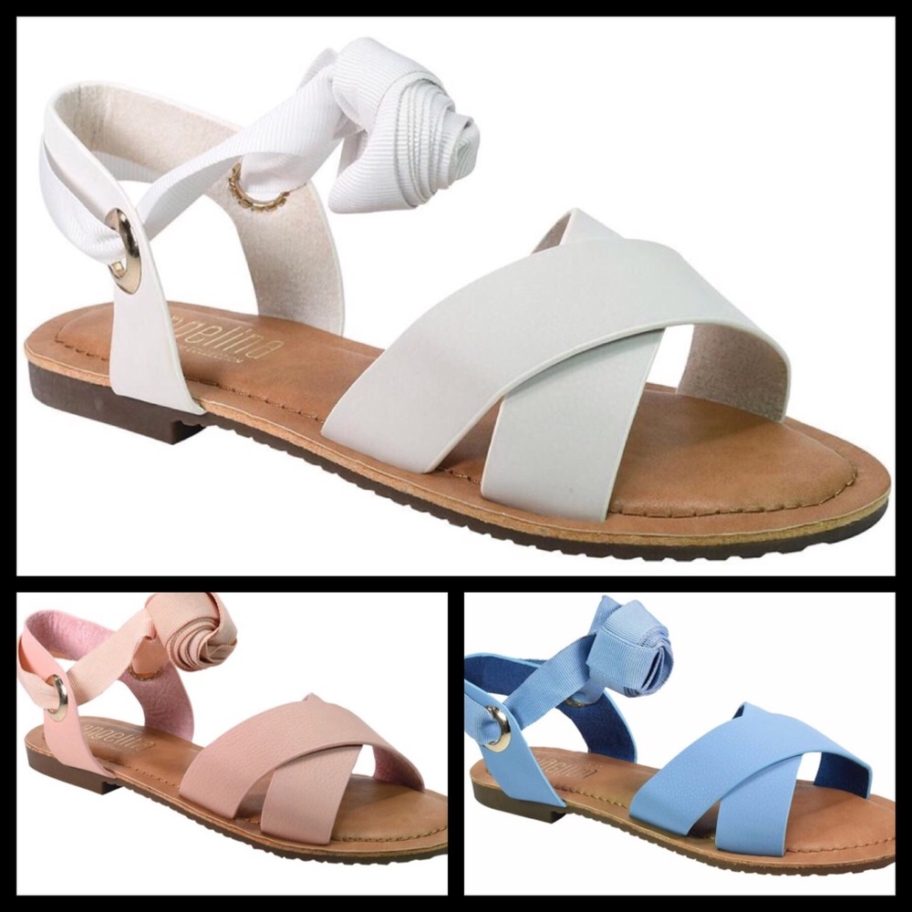 Wrapped Blue Sandal
